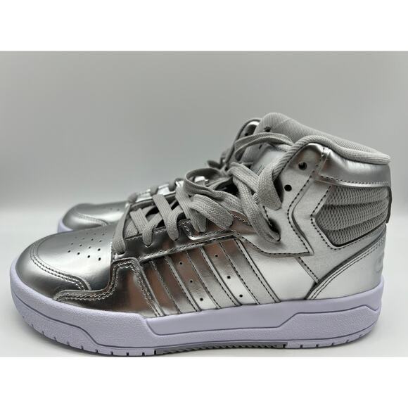 Adidas Neo Entrap Mid Sneakers Silver FZ1112 Women's Size 7.5 NWT - Picture 13 of 16